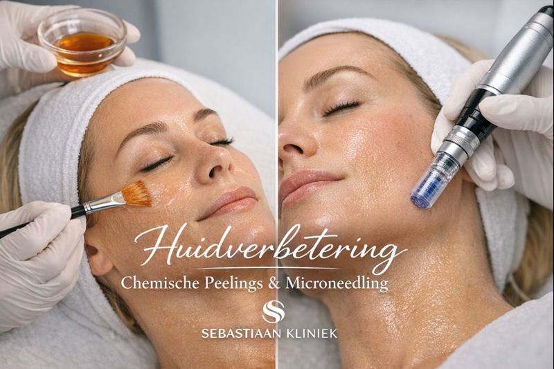Huidverbetering met chemische peelings en microneedling